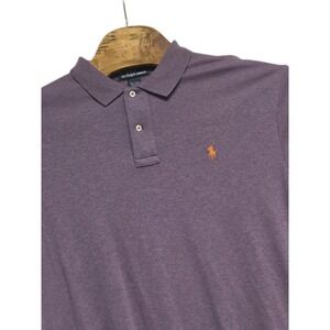 Polo Ralph Lauren Mens Shirt Large Short Sleeve Purple Classic Fit